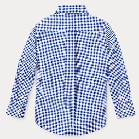Ralph Lauren Sport Gingham Cotton Poplin Shirt 100% Cotton Long Sleeve Size 4 - Picture 3 of 11
